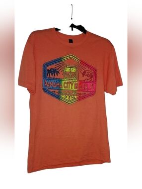 Panama City Beach Graphic Tee - Orange
